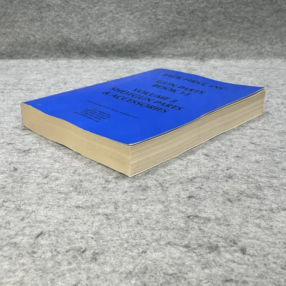 Jack First Gun Parts Book #13 Volume 3 Shotgun Parts Accessories Hunting Sport